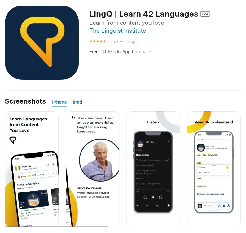 LingQ - Learn 42 Languages