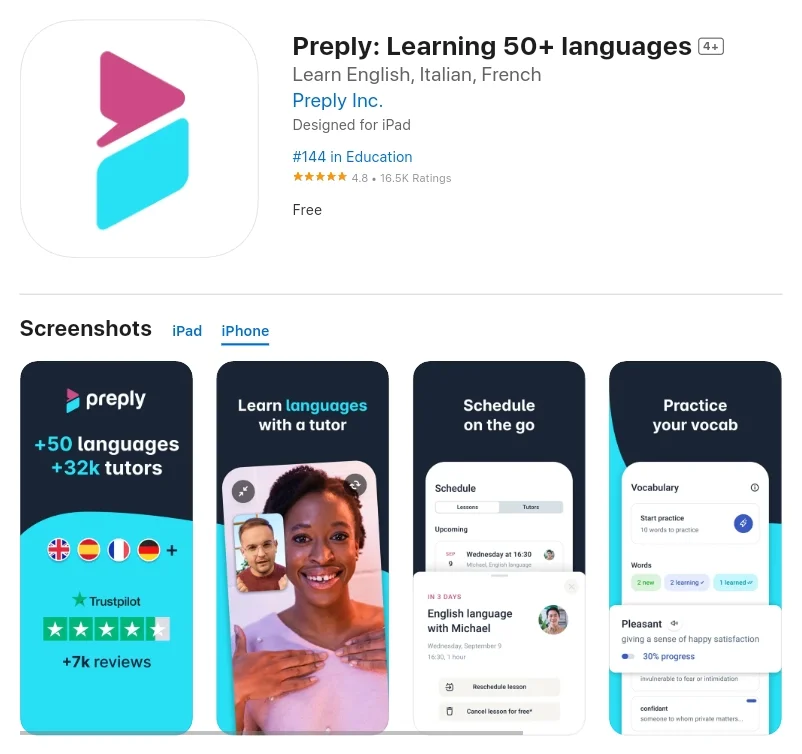 Preply - Learning 50+ Languages