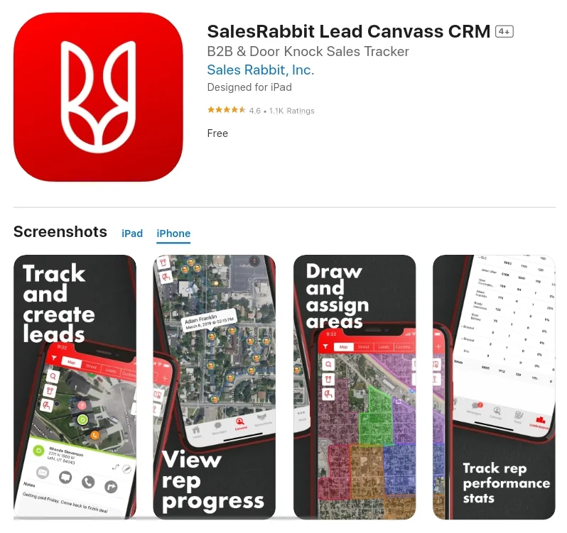 SalesRabbit Lead Canvass CRM