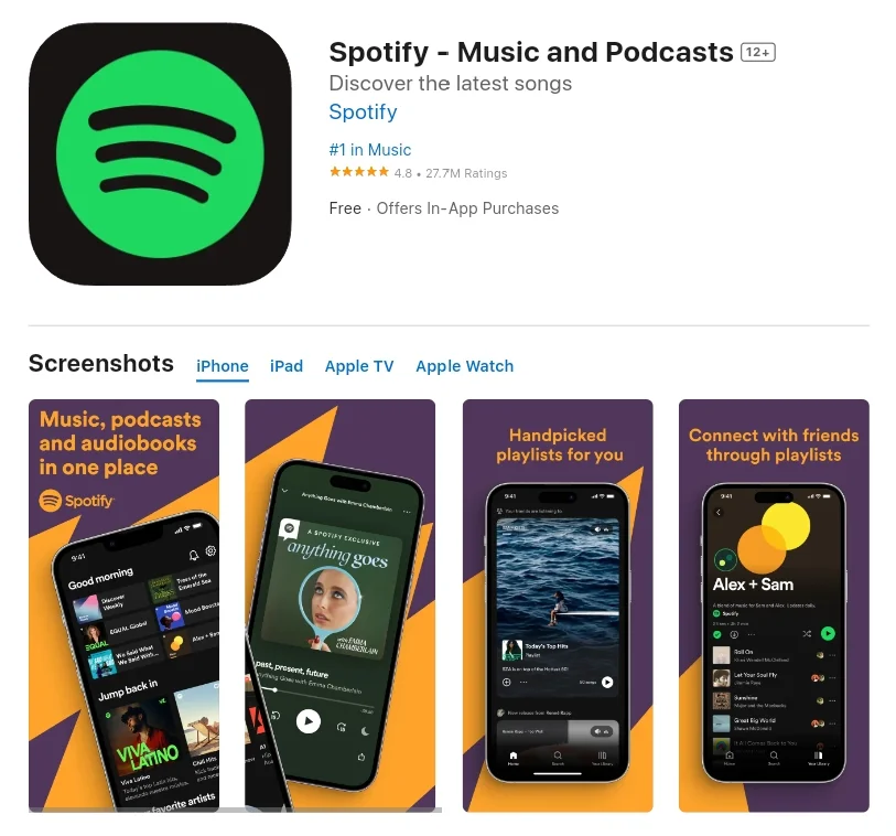 Spotify - Music and Podcasts App