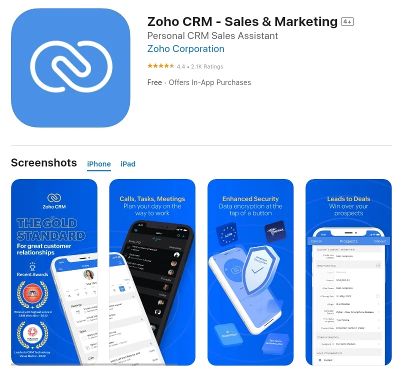 Zoho CRM - Sales & Marketing