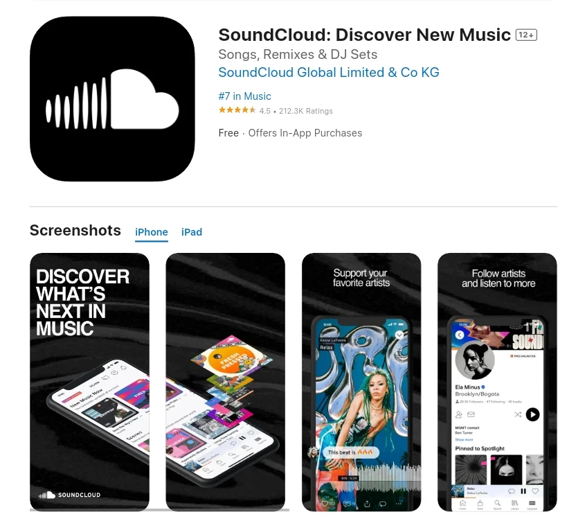 SoundCloud Music and Audio App